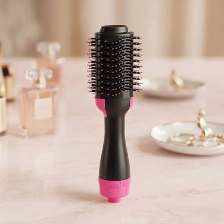 3 in 1 Professional Hot Air Hair Brush Styler - Dryer, Straightener & Curler